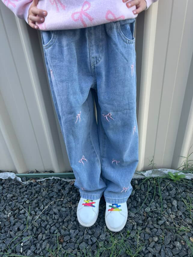 Blissful Bow Jeans