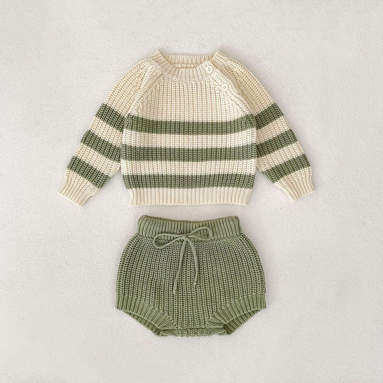 Stripey Stitched Set- size 12-18 months