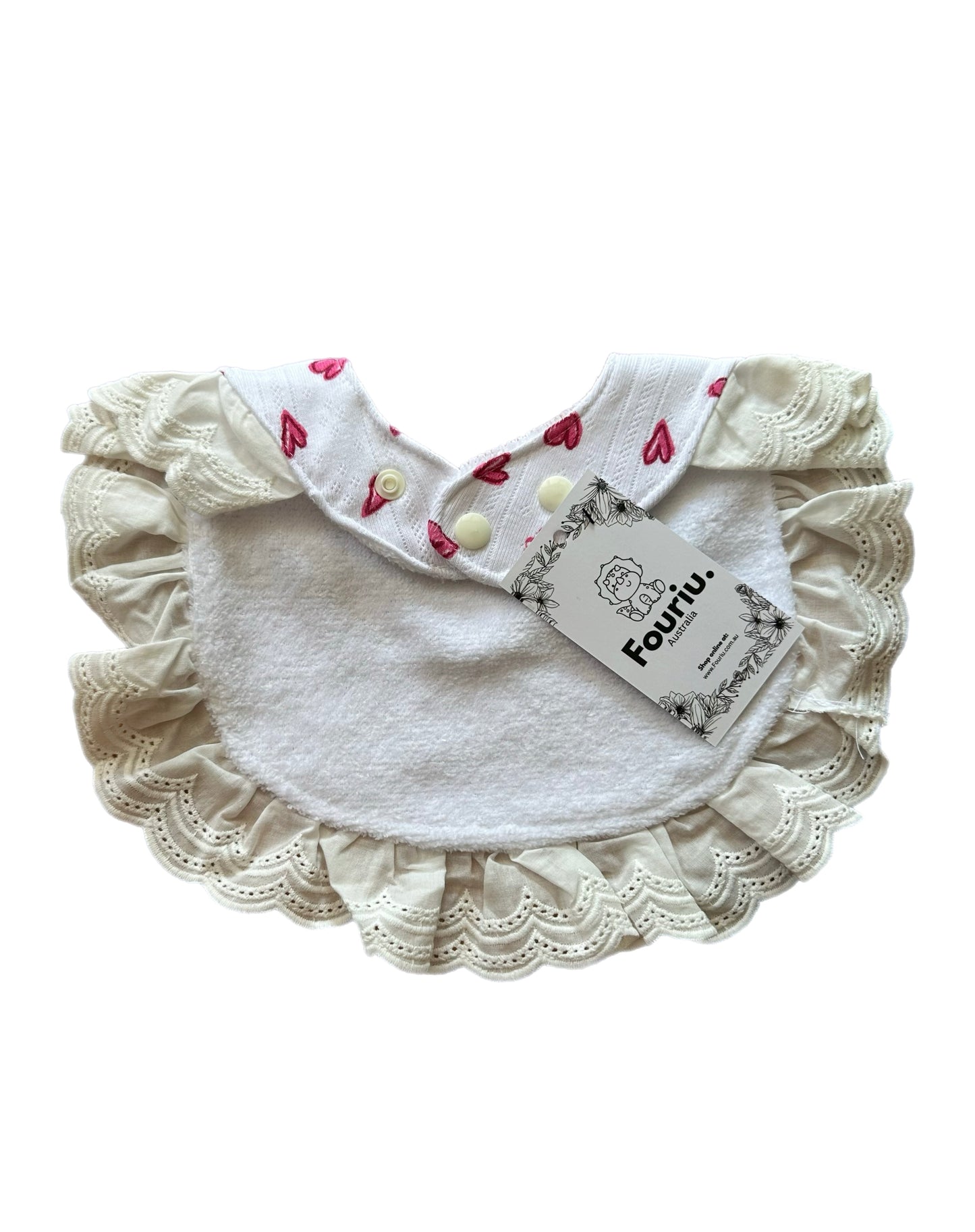In Love Frilly Bib| Fouriu
