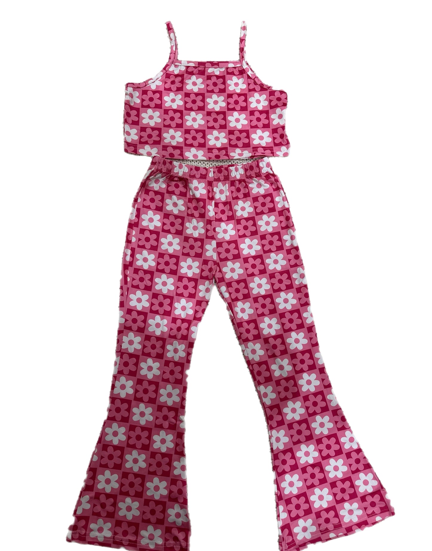 Pink Paradise Cami and Flares Set