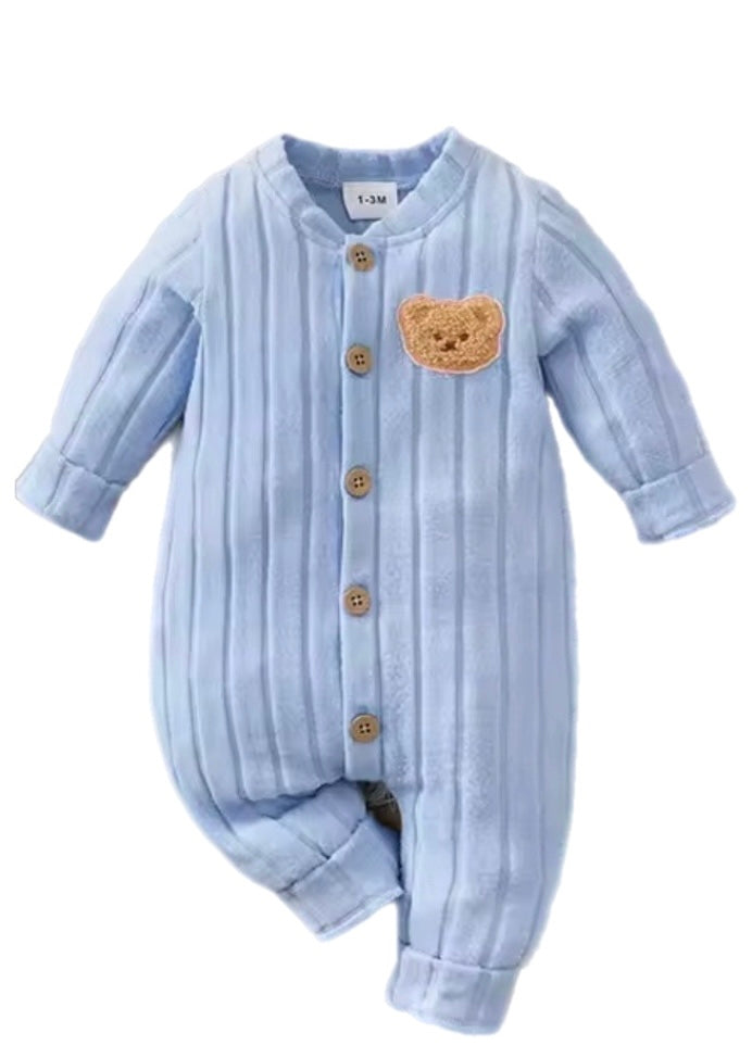 Beary Blue Onesie AND beanie