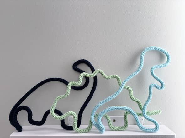 Dinosaur’s Knitted Decor | Twinspirations
