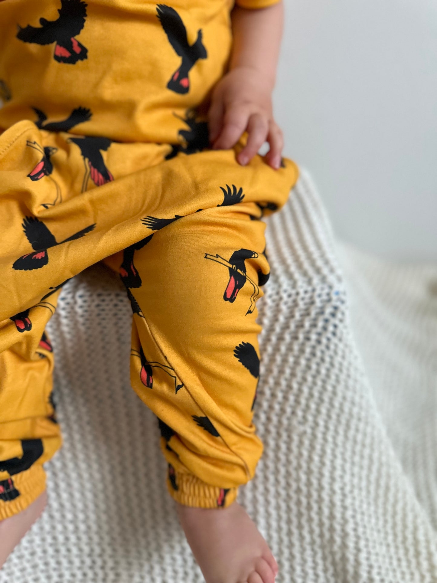Gang Gang Black Cockatoo Harem Pants| Dusty Road Apparel