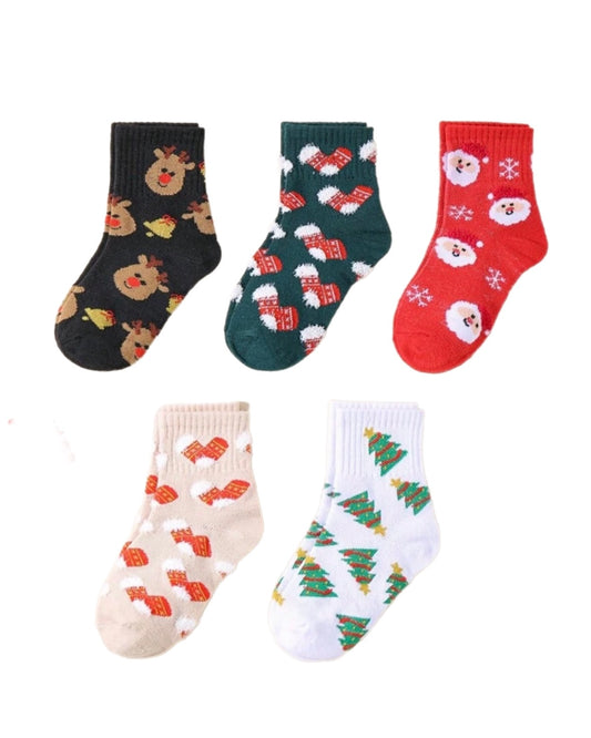 Christmas Socks- 5 Pairs