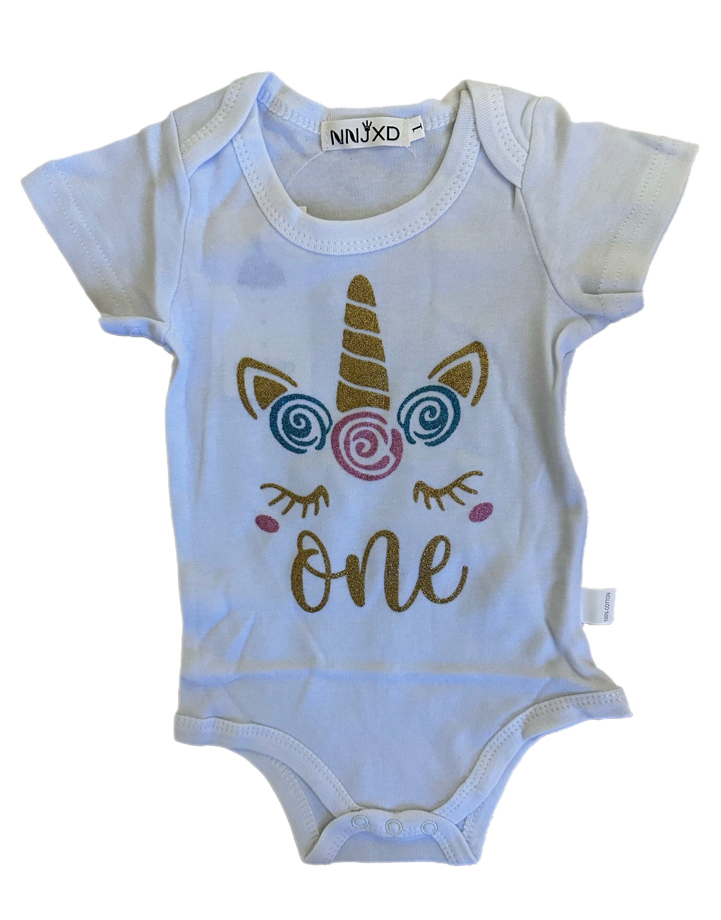 First Birthday Floral Unicorn