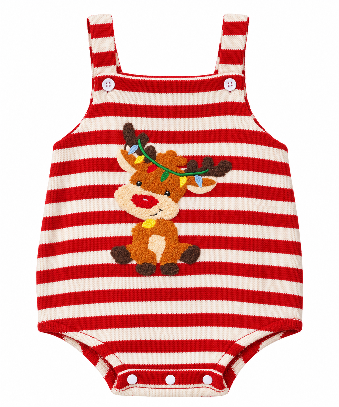 Zander’s Zipping Reindeer Romper
