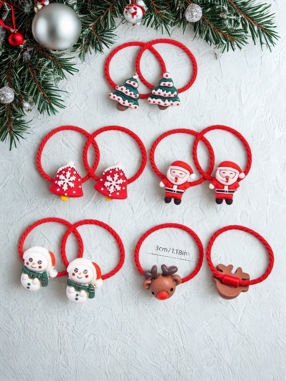 Christmas Hair Elastics