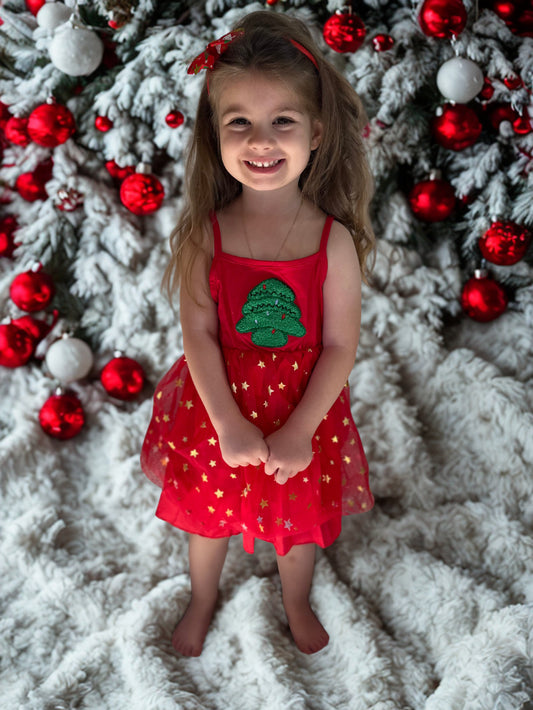 Little Evergreen Christmas Dress