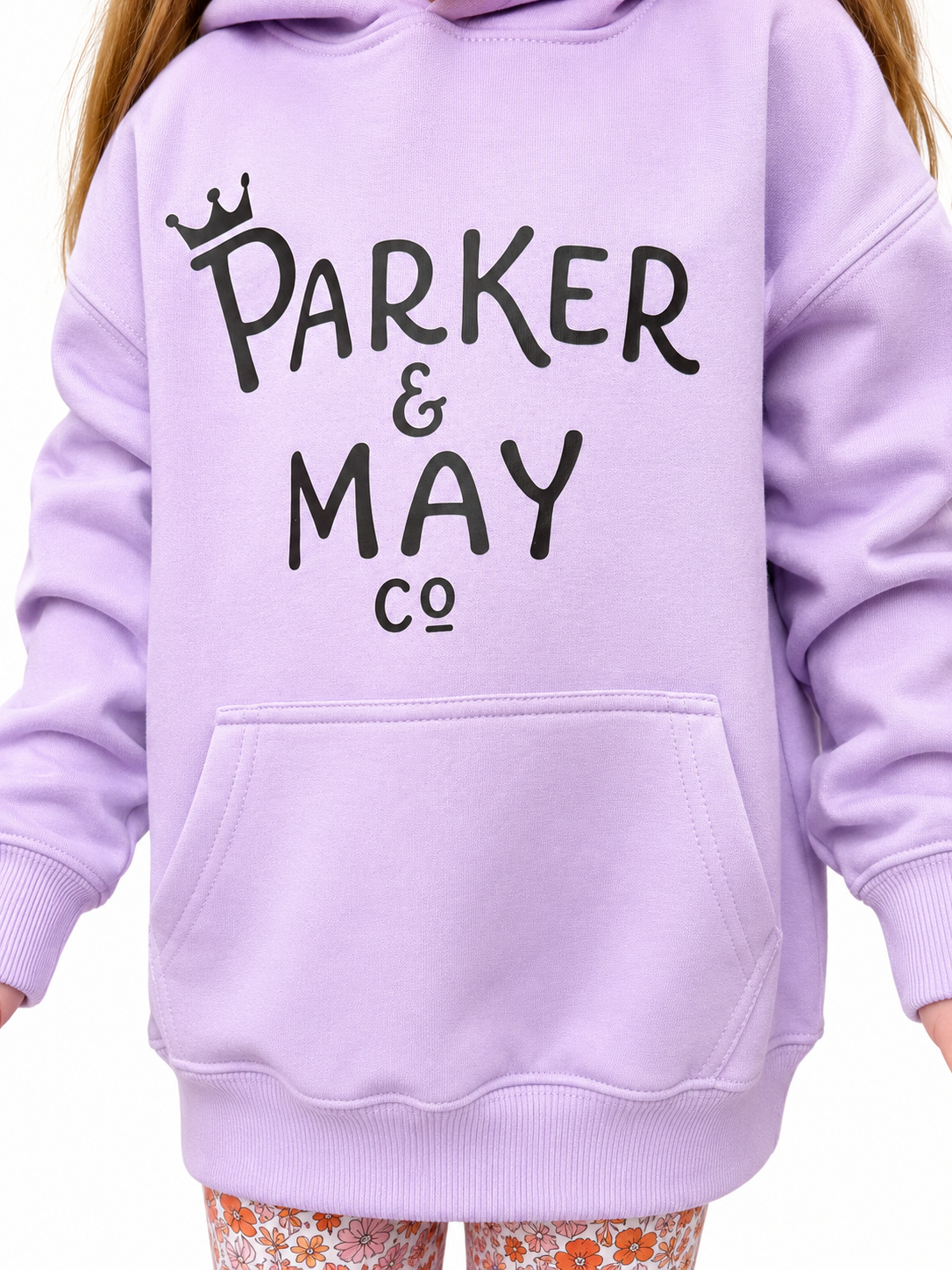 Pre-order: Parker & May Kids Hoodie- Lilac