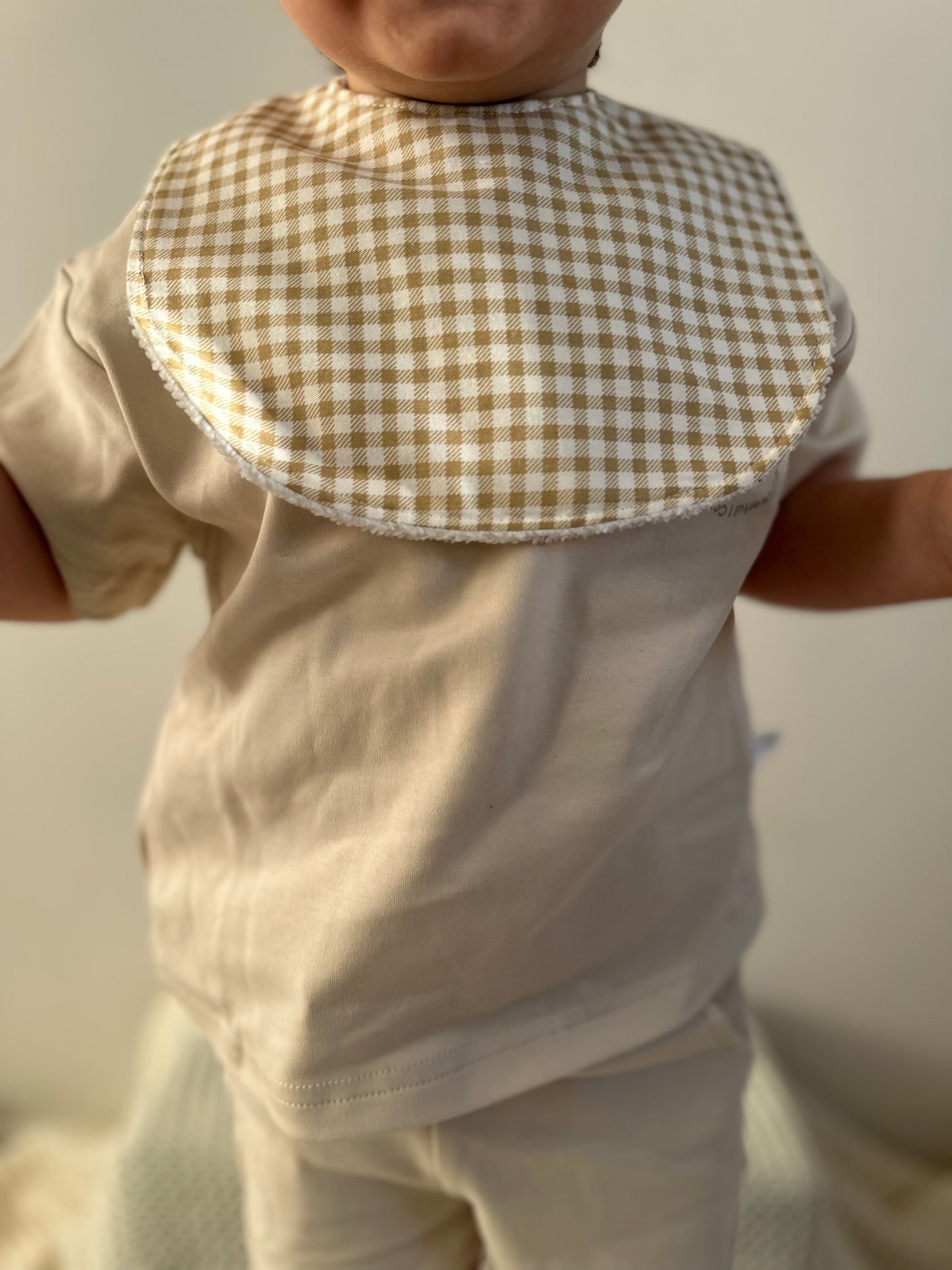 Little Henry Baby Bib- Checkered | Fouriu