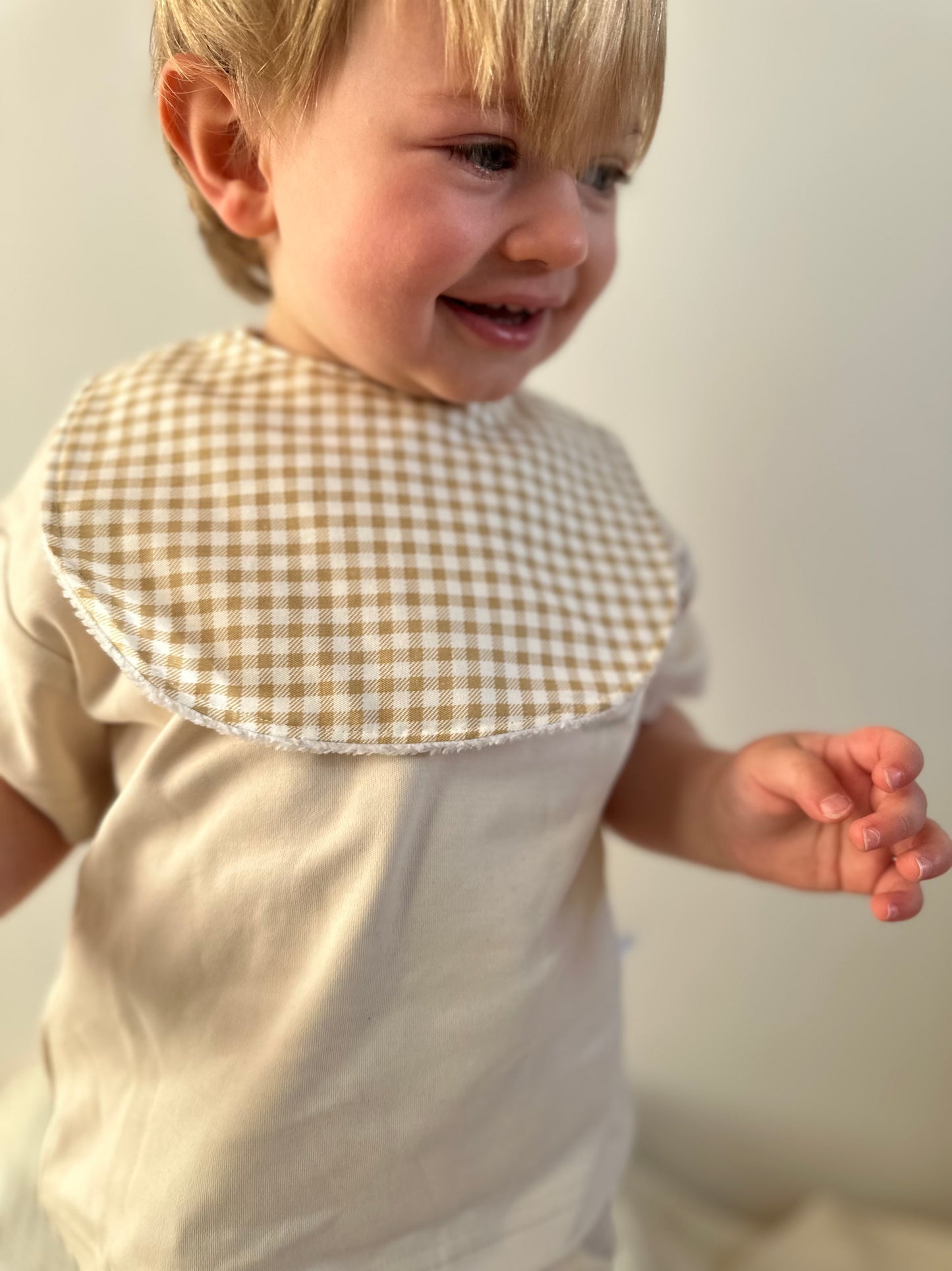 Little Henry Baby Bib- Checkered | Fouriu