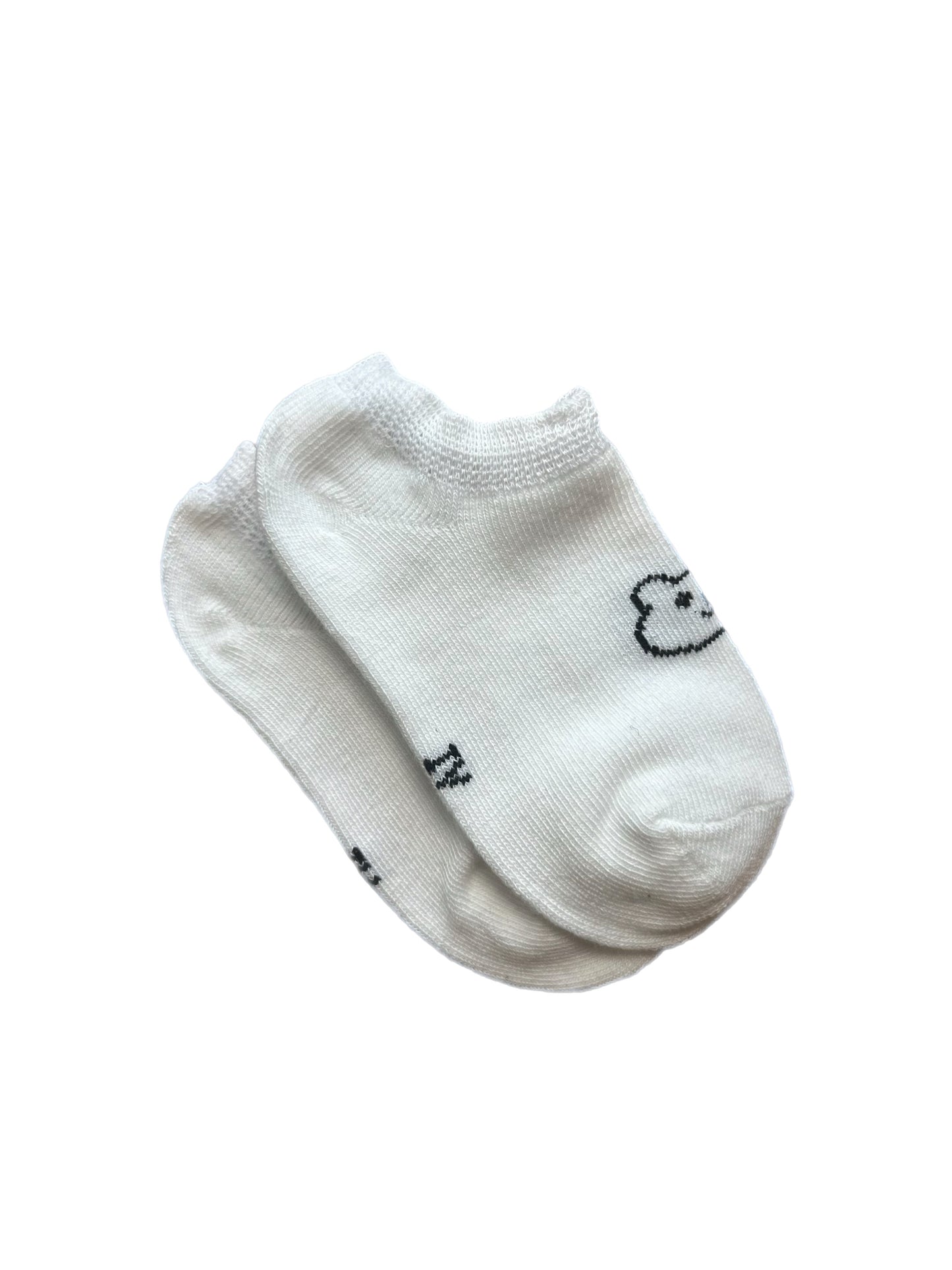 Beary Cotton Socks- White
