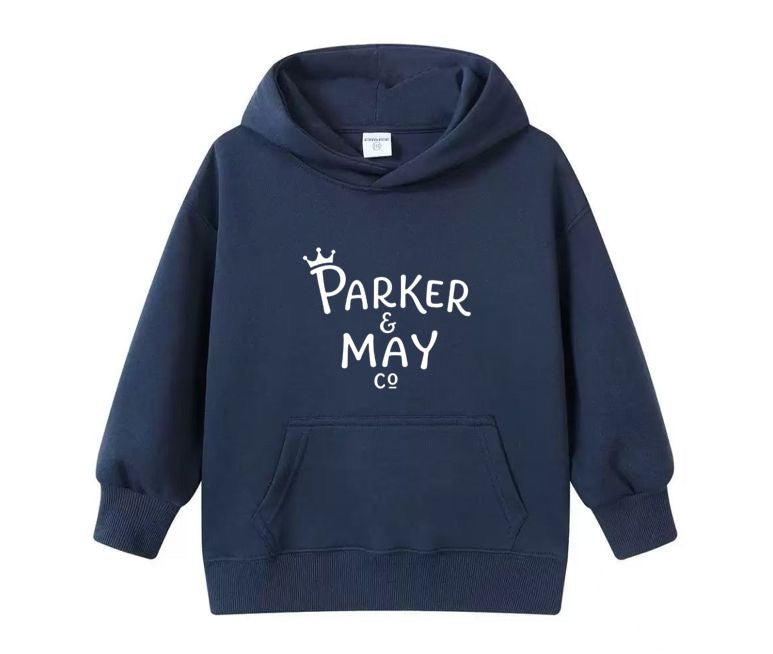 Pre-order: Parker & May Kids Hoodie - Navy