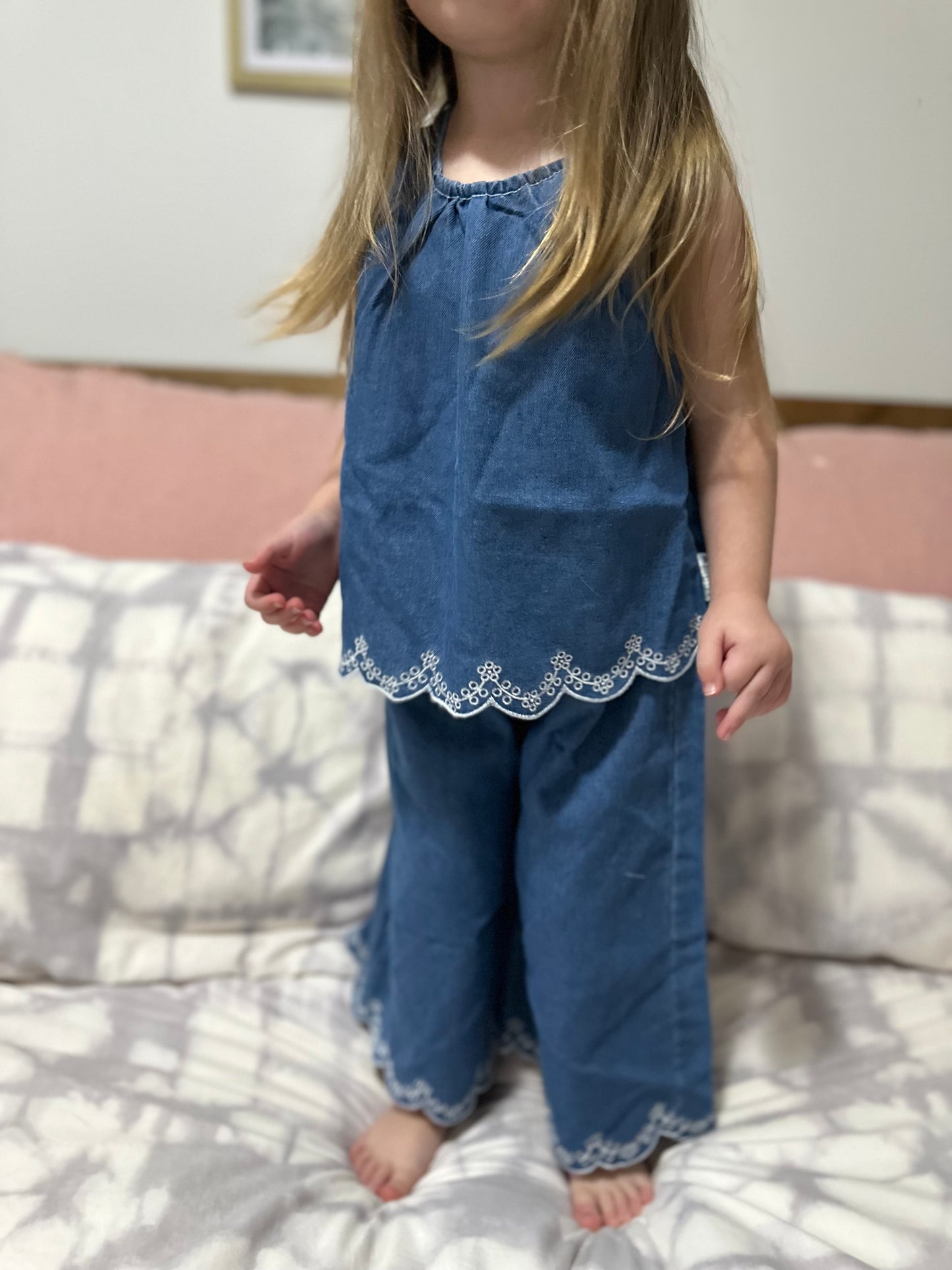 Sapphire Dreams Embroidered Set