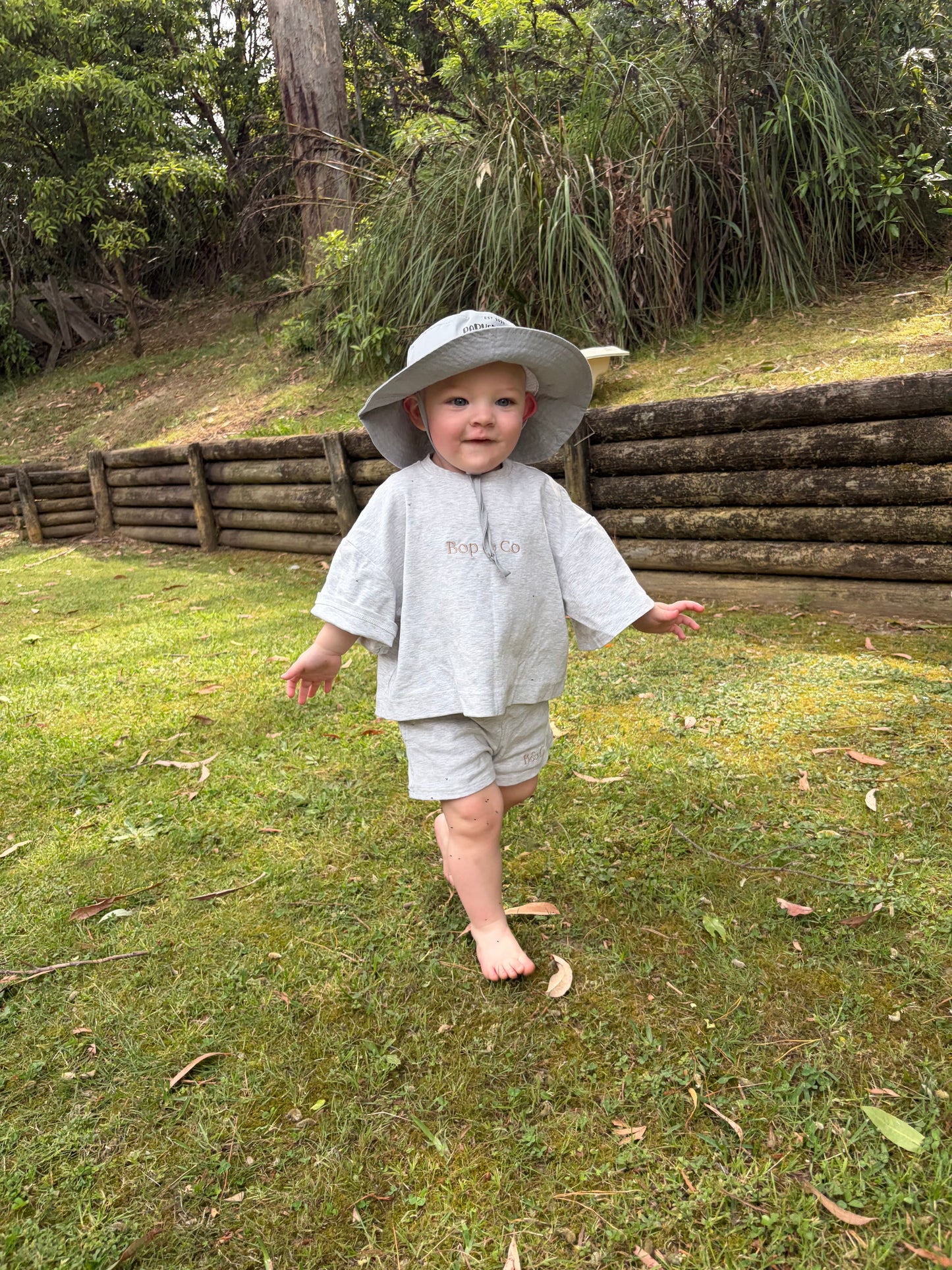 Parker & May Bucket Hat- Light Grey