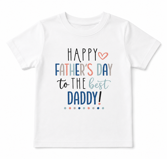 Happy Fathers Day Tee- Blue/Green