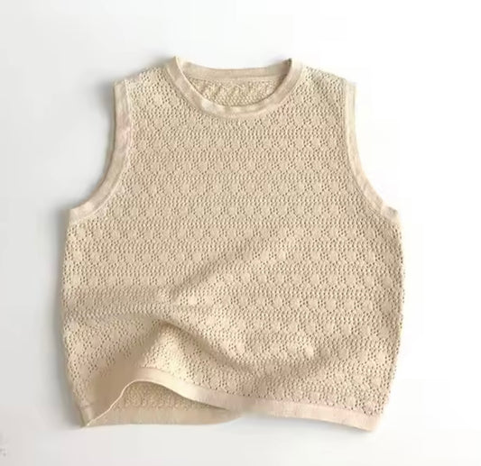 Prince Beige Knitted Vest