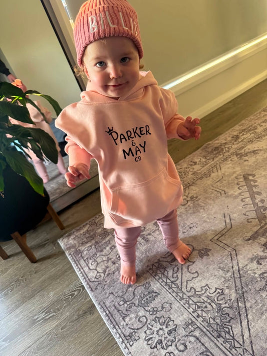 Pre-order- Parker & May Kids Hoodie- Pink