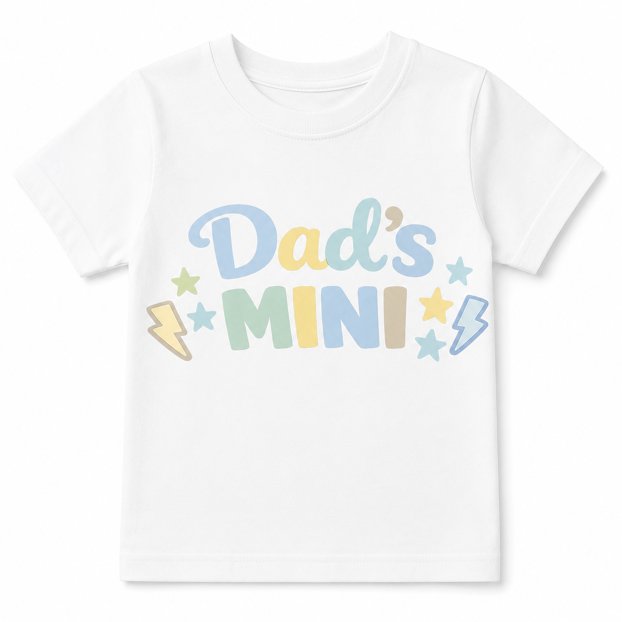 Dads Mini Tee- Green Pastels