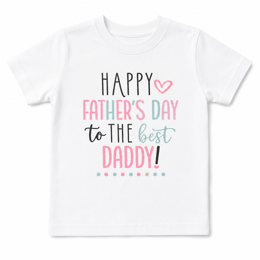 Happy Fathers Day Tee- Pink