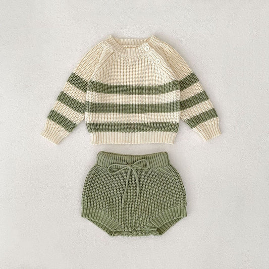 Stripey Stitched Set