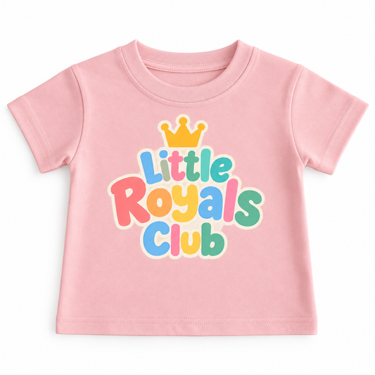 Little Royals Club Tee- Rose