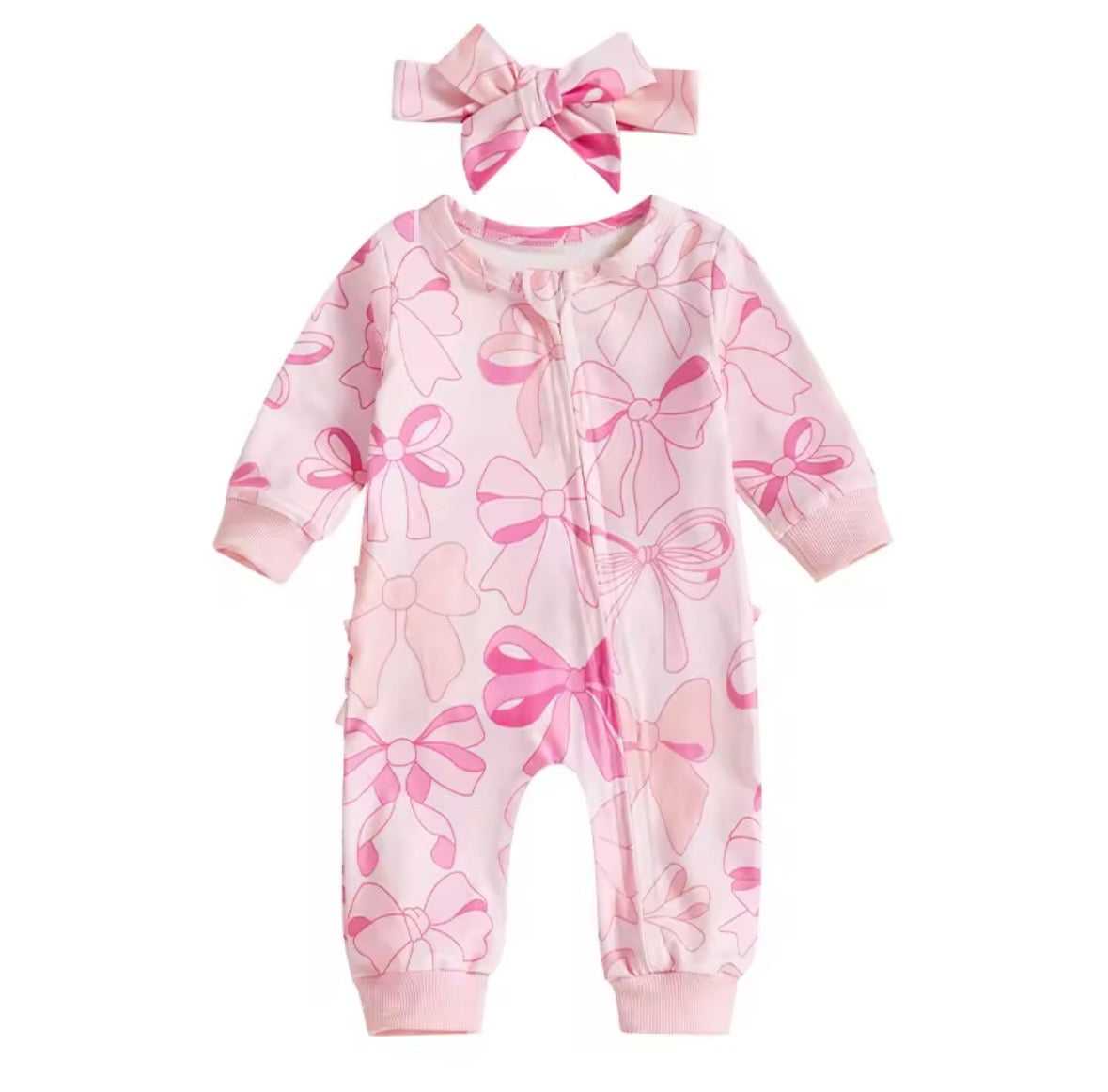 Sweetheart Bow Onesie Set