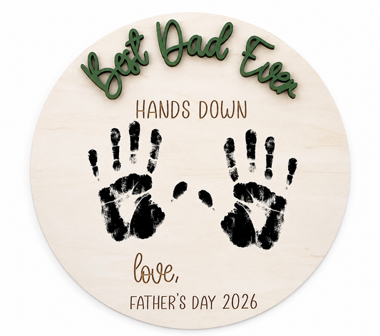 Best Dad Ever Timber Plaque