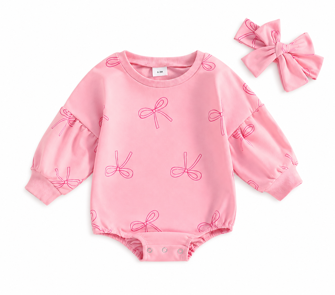 Bow-tastic Romper and headband