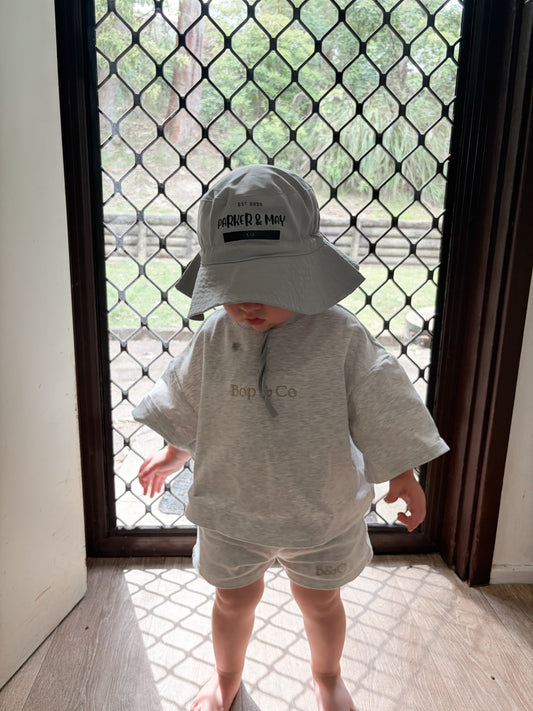 Parker & May Bucket Hat- Light Grey