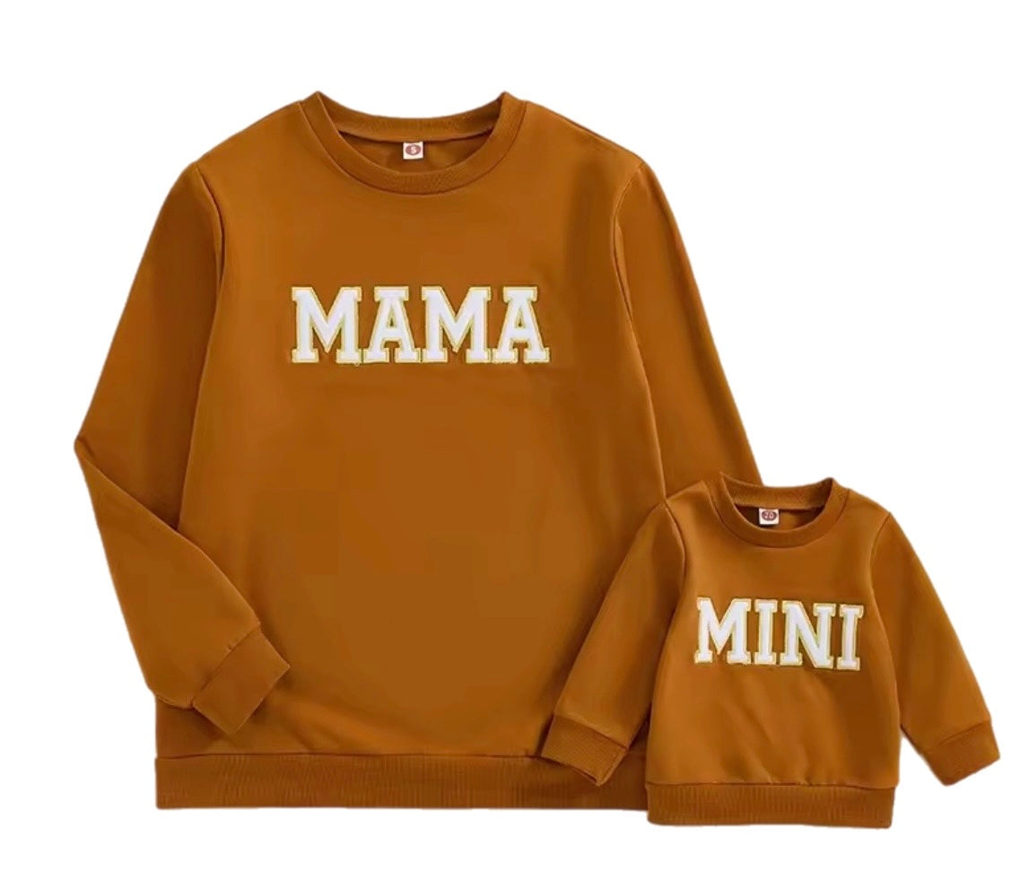 Pre-order- Mama/Mini Sweaters- Pink, Green, Tan and Lilac