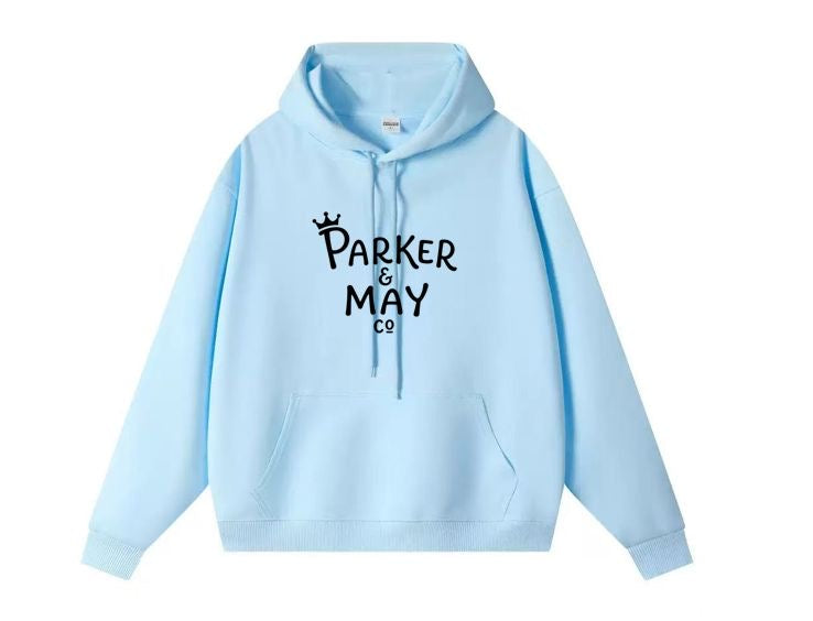 Pre-order: Parker & May Adult Hoodie- Blue
