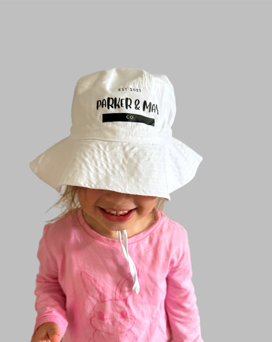 Parker & May Bucket Hat- White