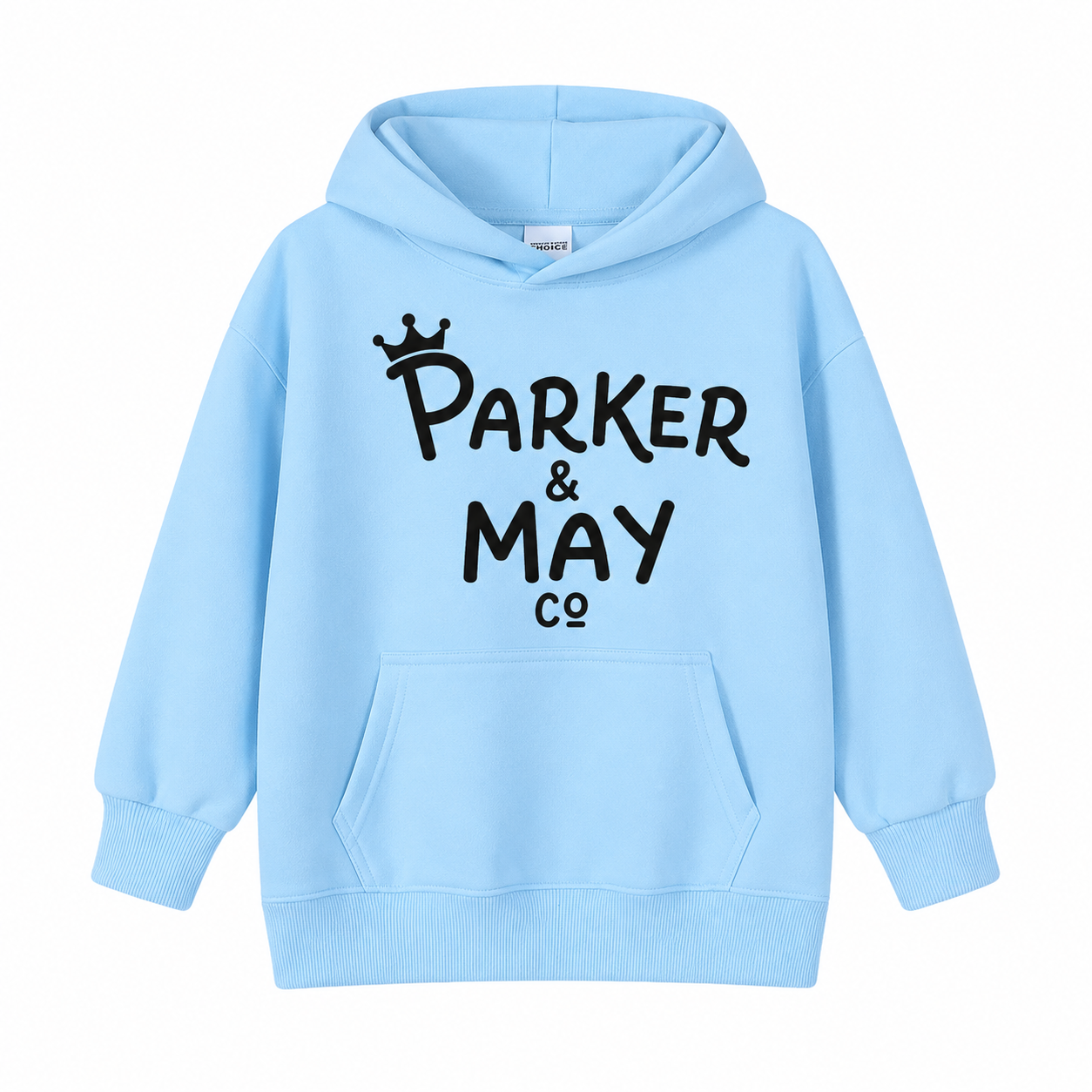 Pre-order- Parker & May Kids Hoodie- Blue
