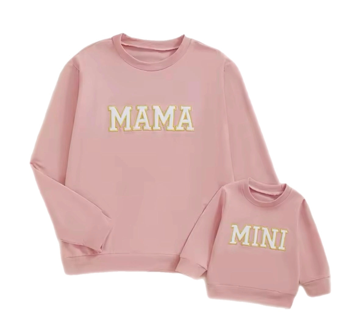 Pre-order- Mama/Mini Sweaters- Pink, Green, Tan and Lilac