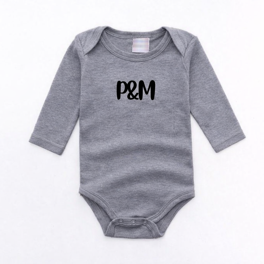Parker & May Bodysuit Long Sleeve- Grey