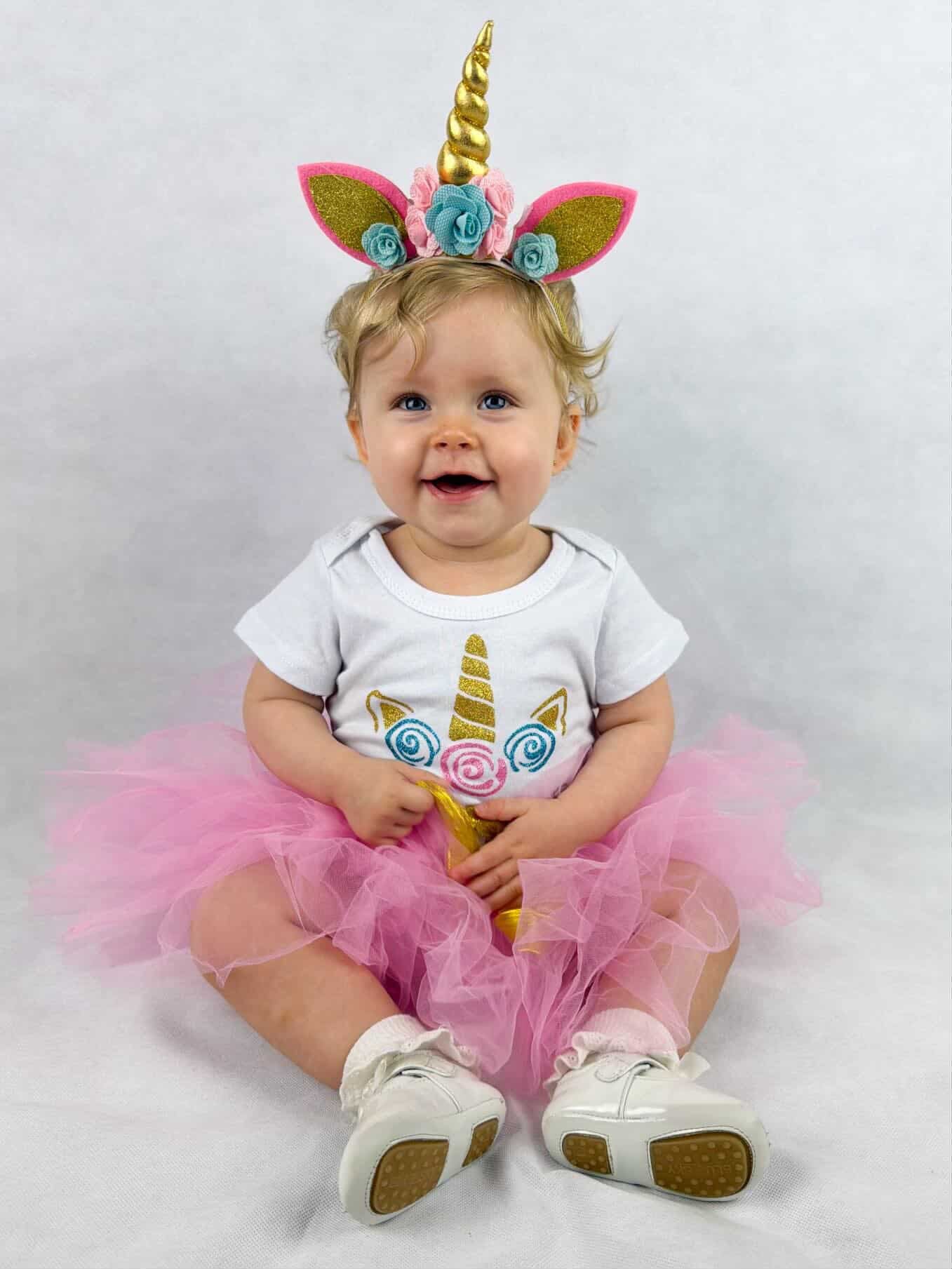 First Birthday Set Floral Unicorn