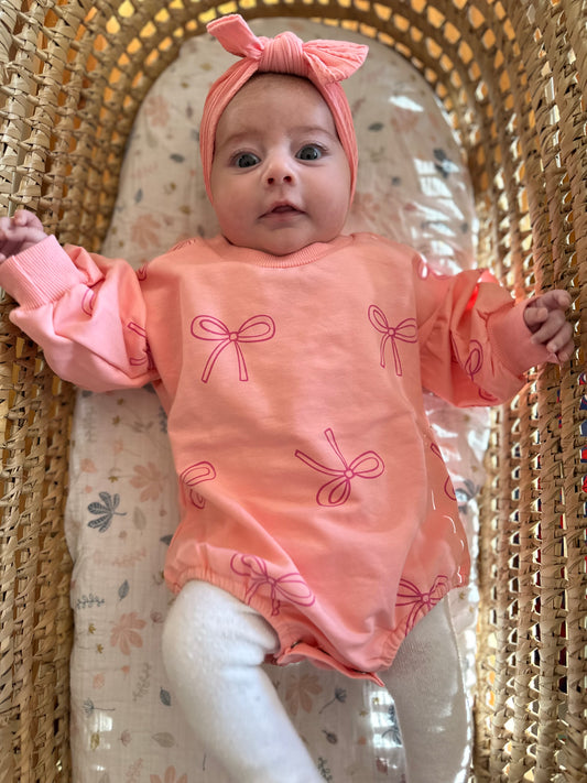 Bow-tastic Romper and headband