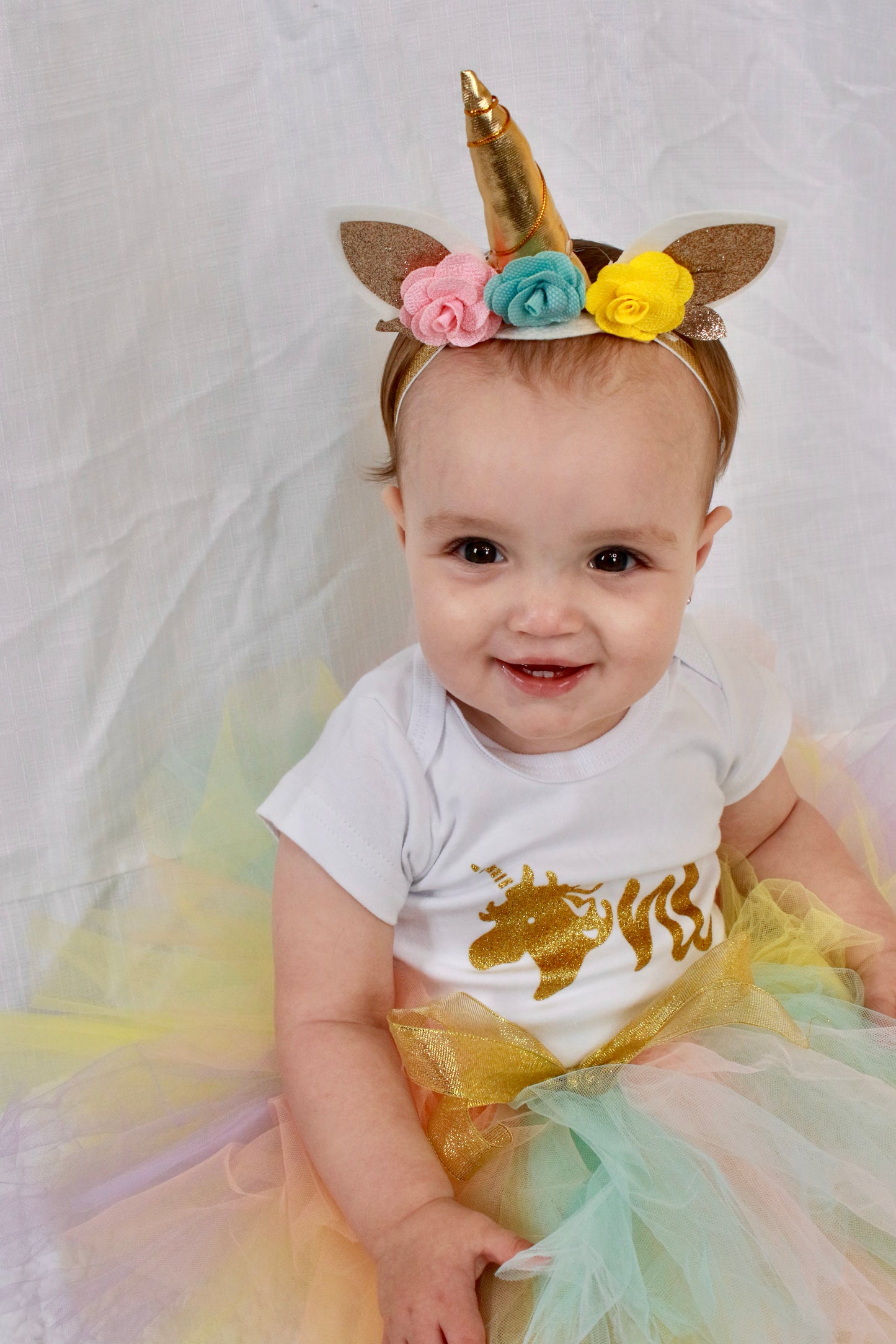 First Birthday Set Rainbow Unicorn