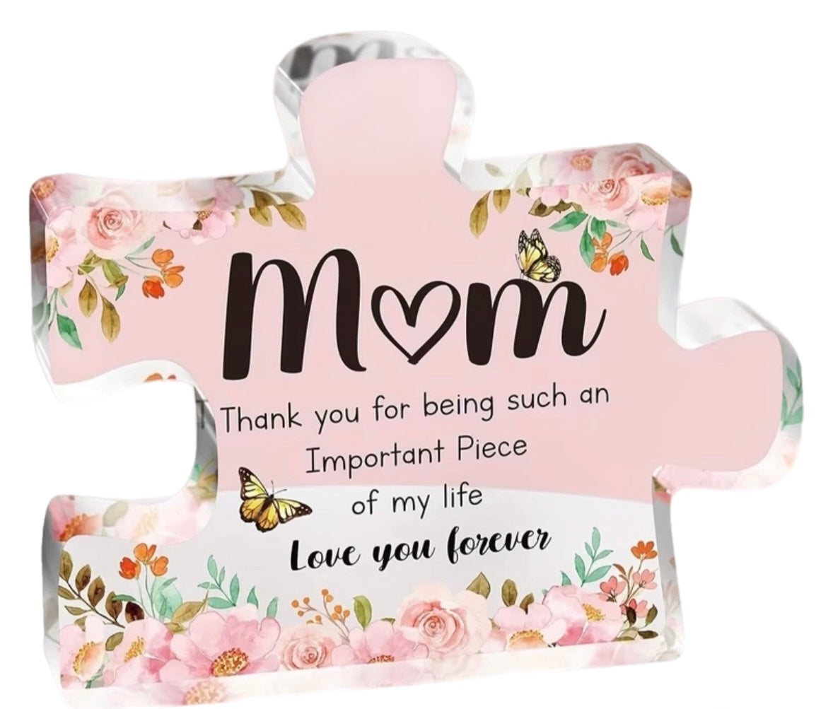 Mum Puzzle Plaque