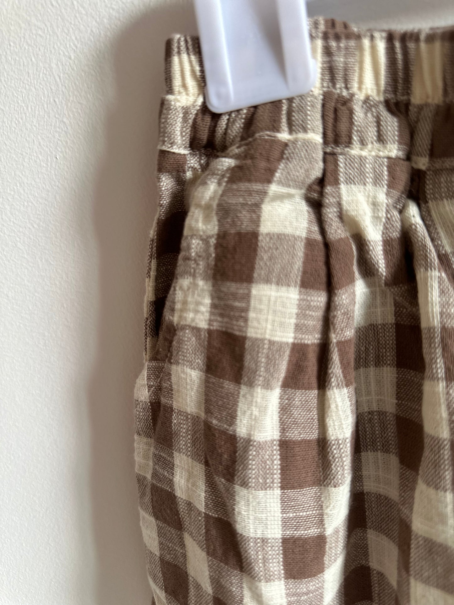 Chocolate Check Jersey Pants