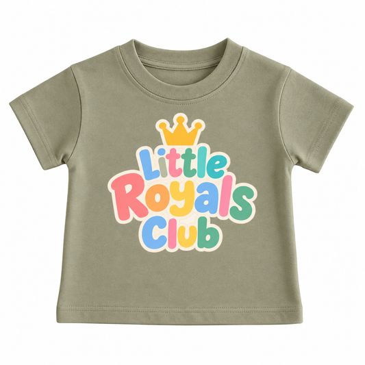 Little Royals Club Tee- Sage