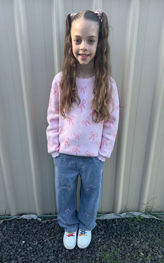 Blissful Bow Jeans
