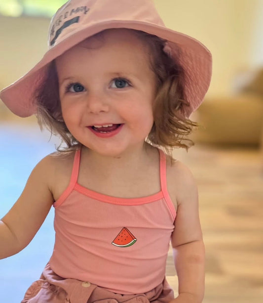 Watermelon Pink Singlet Top