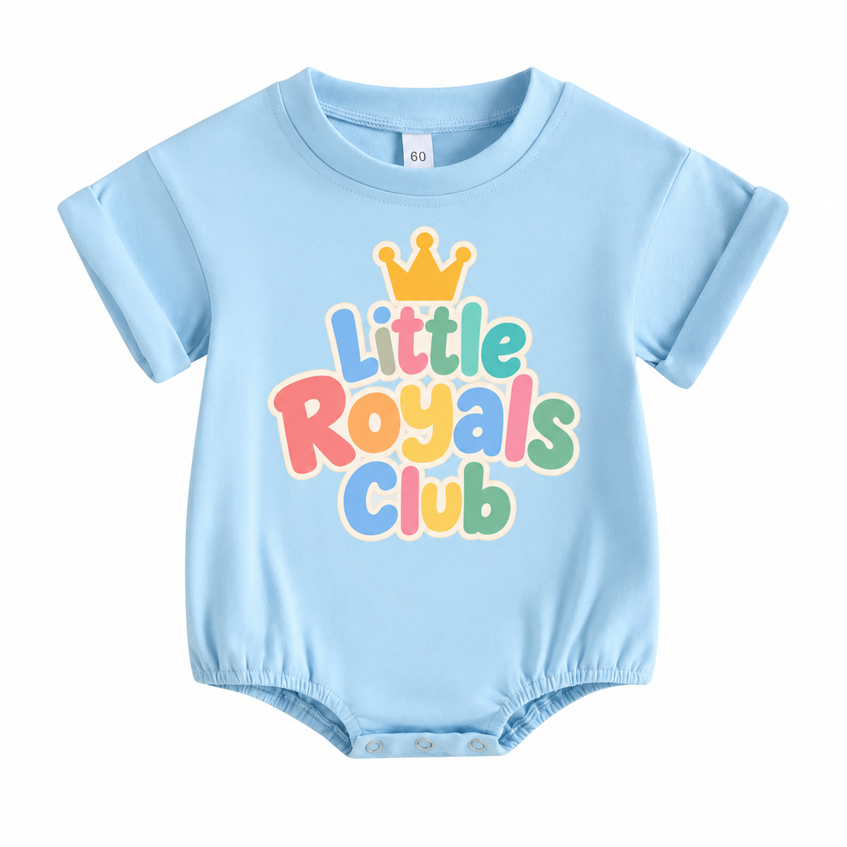 Little Royals Club Bodysuit- Sky Blue