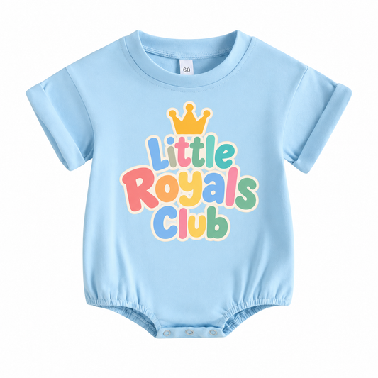 Little Royals Club Bodysuit- Sky Blue