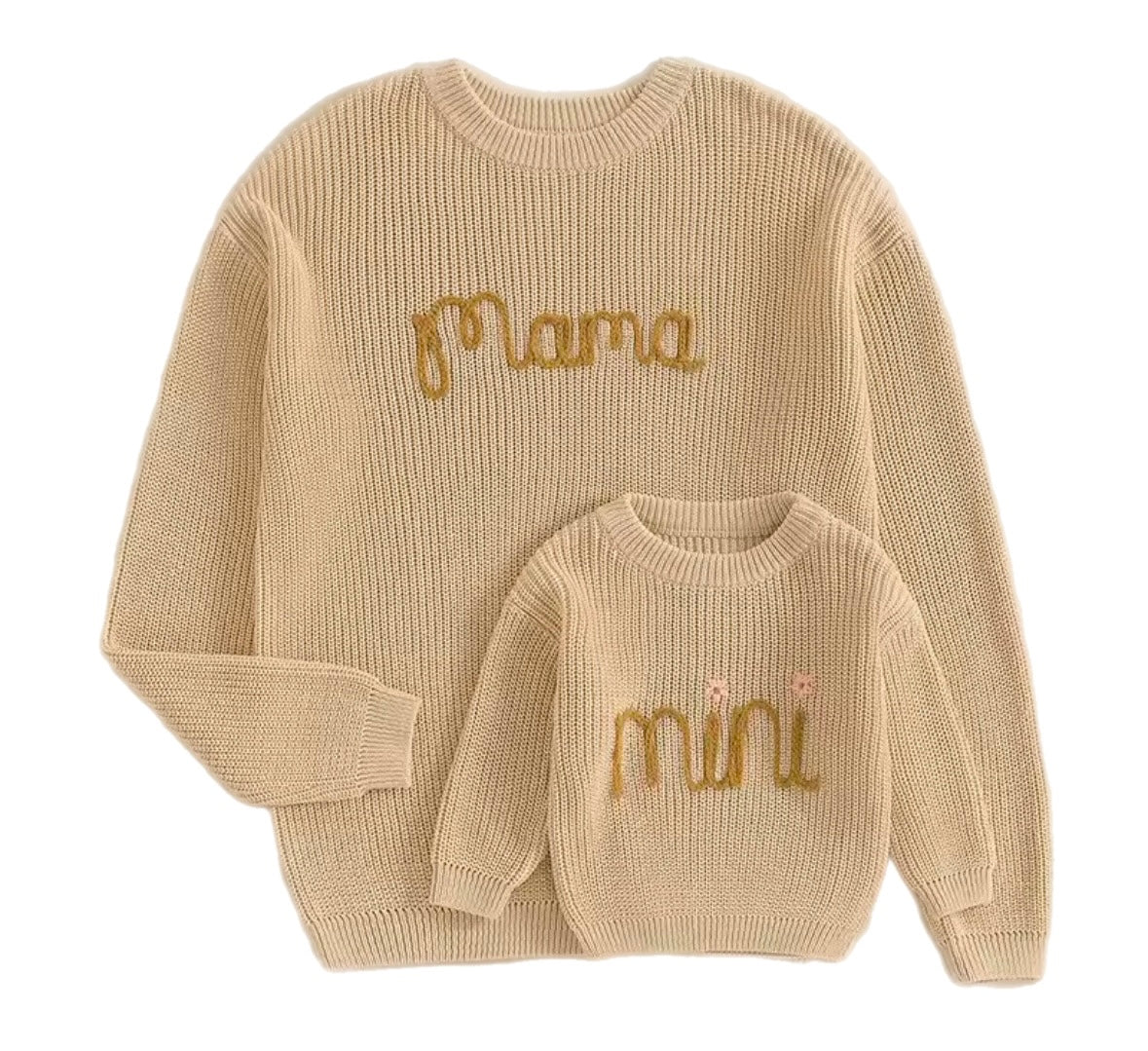 Pre-order- Mama/Mini Matching Jumpers- Purple, Pink, White and Beige