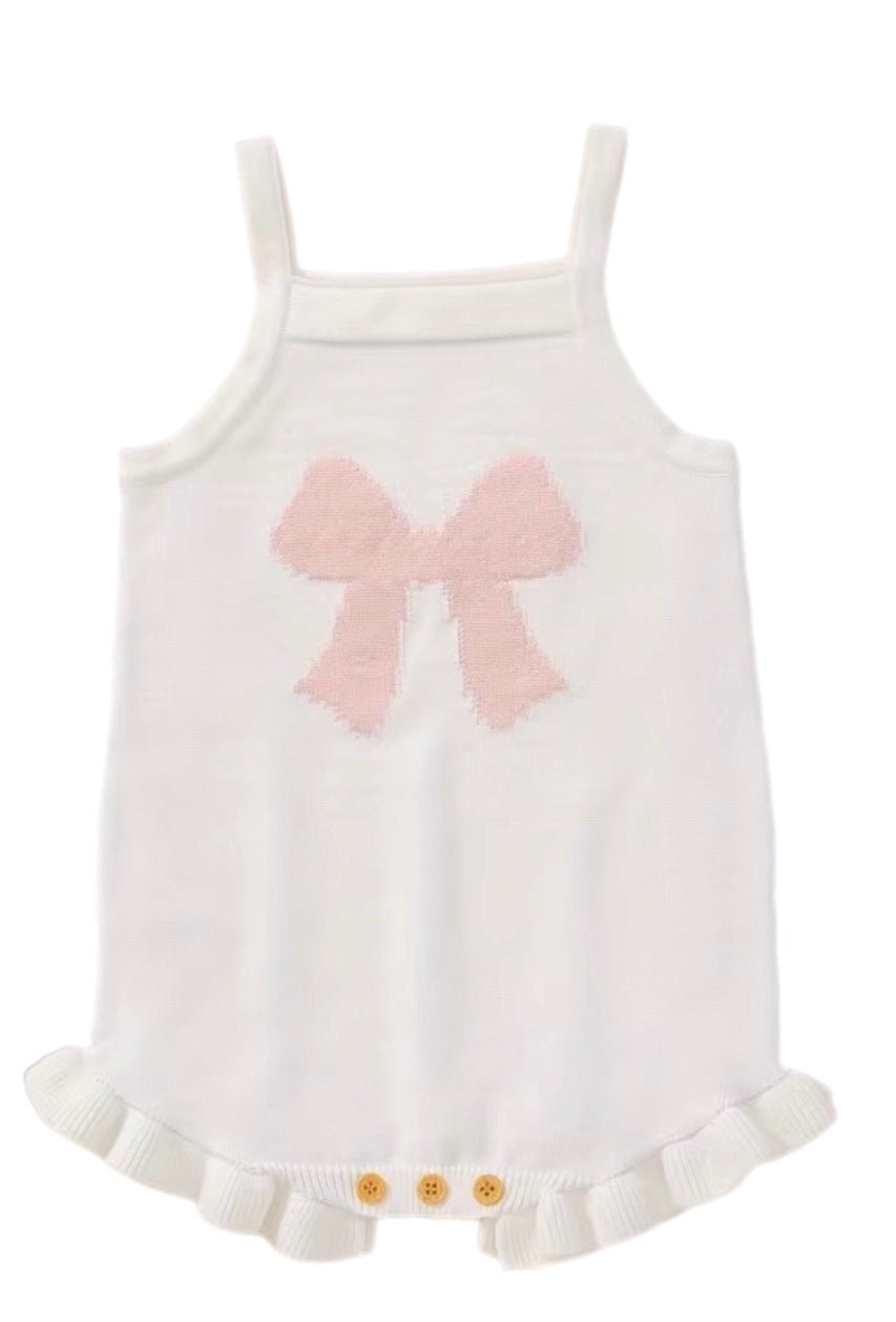 Beautiful Bow Romper White
