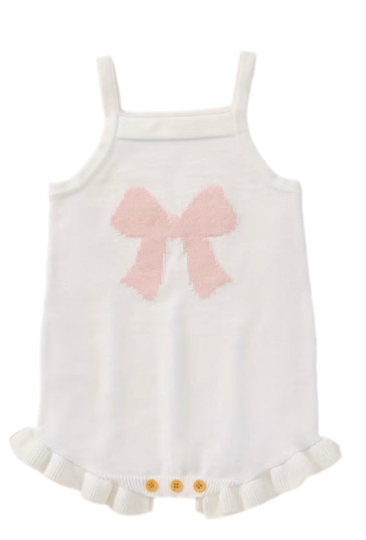 Beautiful Bow Romper White