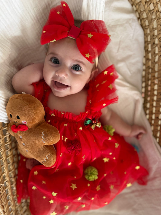 Avalia’s Christmas Sparkle Romper Set